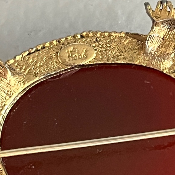 SIGNED HOBE TURTLE TORTOISE FIGURAL BROOCH PIN RARE VINTAGE HEIRLOOM PIECE - Picture 7 of 13